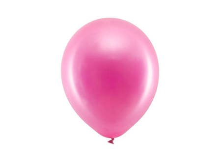 BALONY 23 CM METALICZNA FUKSJA 10SZT