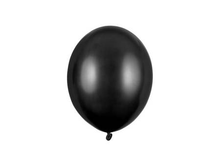 BALONY 23 CM STRONG METALIK CZARNY 100 SZT