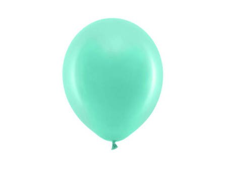 BALONY 23CM PASTELOWE MIĘTA 10SZT