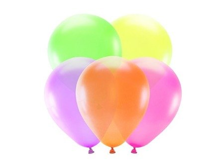 BALONY 25cm, NEONOWE 5 szt.