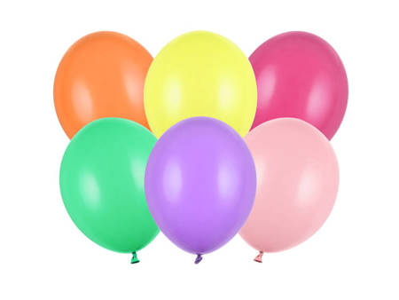 BALONY 27cm, STRONG PASTEL MIX 100 szt.