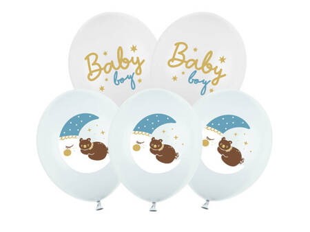 BALONY 30 CM BABY BOY 6 SZT.