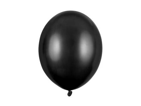 BALONY 30 CM STRONG METALIK CZARNY 100 SZT