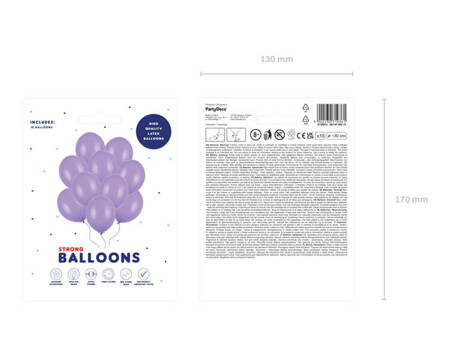 BALONY 30cm, STRONG LAWENDA 10 szt.