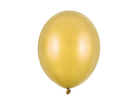 BALONY 30cm, STRONG METALIK ZŁOTY 10 szt.