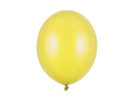 BALONY 30cm, STRONG METALIK ŻÓŁTY 10 szt.