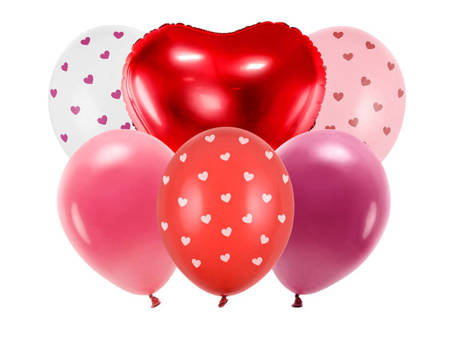 BALONY BE MINE WALENTINE 6 SZT.