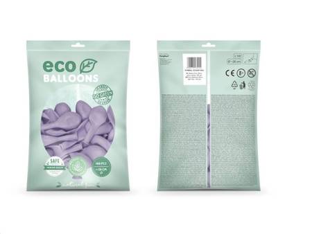 BALONY ECO 26 CM PASTELOWE JASNY LILIOWY 100 SZT