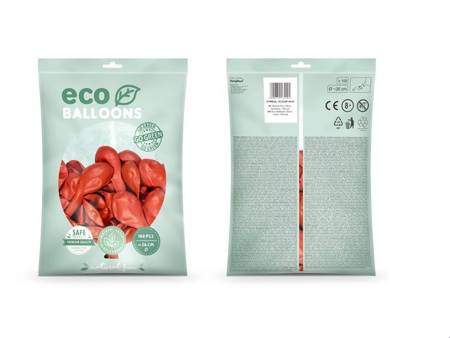 BALONY ECO 26 CM PASTELOWE KORALOWE 100 SZT