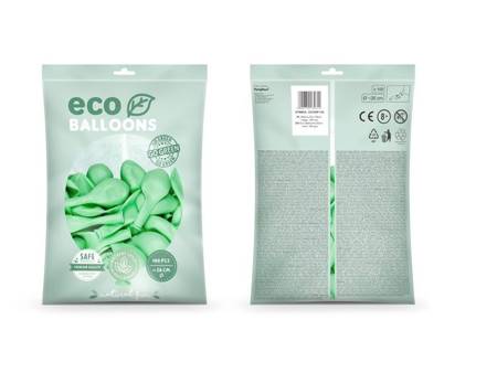 BALONY ECO 26 CM PASTELOWE MIĘTOWE 100 SZT