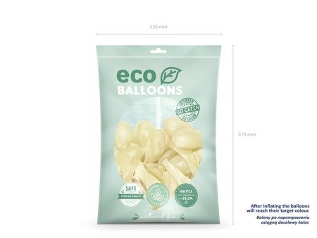 BALONY ECO 26 CM TRANSPARENTNE 100 SZT