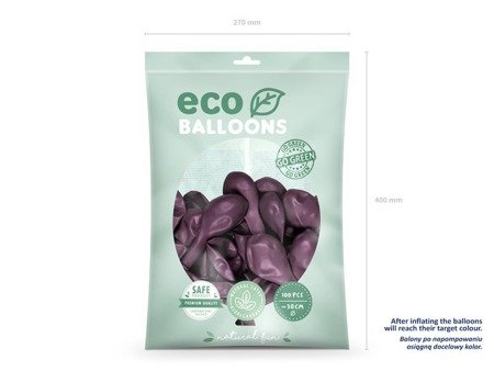 BALONY ECO 30 CM BORDO 100 SZT.