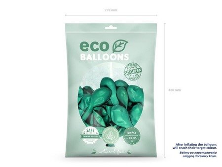 BALONY ECO 30 CM CIEMNA MIĘTA 100 SZT.