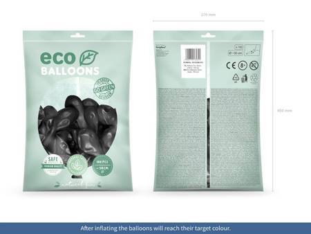 BALONY ECO 30 CM CZARNY 100 SZT.