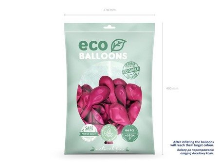 BALONY ECO 30 CM FUKSJA 100 SZT.