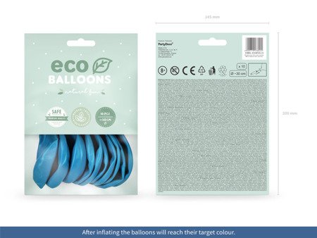 BALONY ECO 30 CM JASNY NIEBIESKI 10 SZT