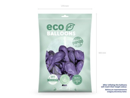 BALONY ECO 30 CM LAWENDA 100 SZT.