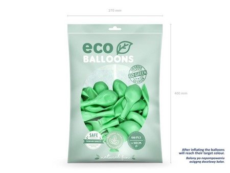 BALONY ECO 30 CM MIĘTA 100 SZT.