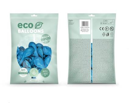 BALONY ECO 30 CM PASTELOWE JASNY NIEBIESKI 100 SZT