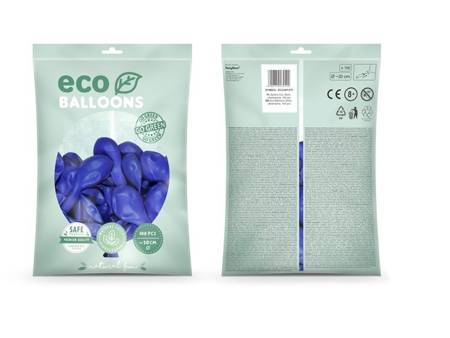 BALONY ECO 30 CM PASTELOWE ULTRAMARYNA 100 SZT