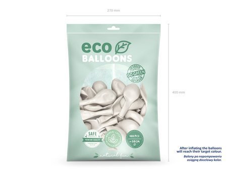 BALONY ECO 30 CM PERŁOWY 100 SZT.