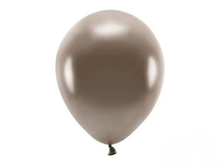 BALONY ECO 30 cm METAL. BRĄZOWY 10 szt