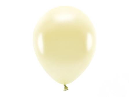 BALONY ECO 30 cm METAL SŁOMKOWY 10 szt