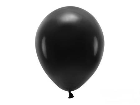 BALONY ECO 30 cm PASTEL CZARNY 10 szt.