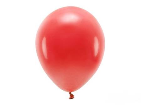 BALONY ECO 30 cm PASTEL CZERWONY 10 szt