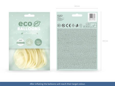 BALONY ECO 30 cm TRANSPARENTNY 10 szt