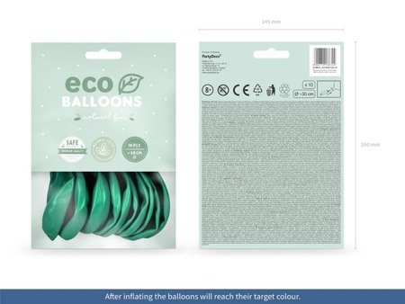 BALONY ECO 30CM CIEMNA MIĘTA 10 SZT.