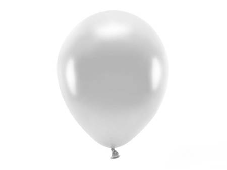 BALONY ECO 30cm METAL. SREBRNE 10szt