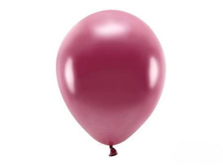 BALONY ECO 30cm METALIZOWANE BORDO 10szt