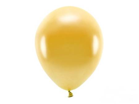 BALONY ECO 30cm METALIZOWANE ZŁOTE 10szt