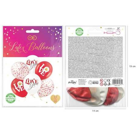 BALONY ECO LOVE 30 CM 6 SZT.