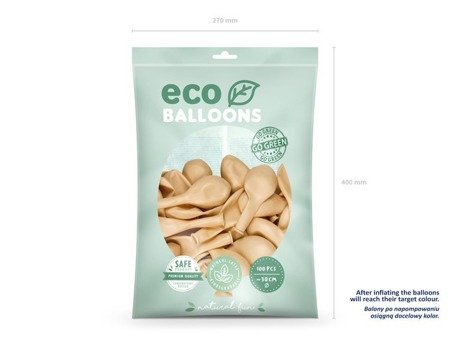 BALONY ECO PASTELOWE 30 CM JASNO BRZOSKWINIOWE