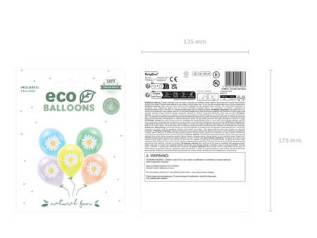 BALONY ECO STOKROTKI 30 CM 5 SZT.