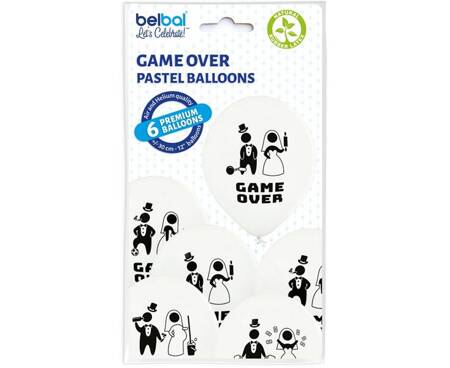 BALONY GAME OVER 6 SZTUK