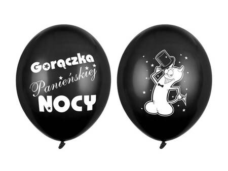 BALONY GORĄCZKA PANIEŃSKIEJ NOCY 30 CM 50 SZT.