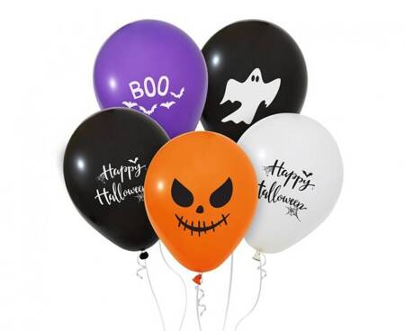 BALONY HALLOWEEN 30 CM 5 SZT