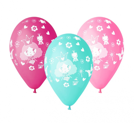 BALONY KSIĘŻNICZKA 30 CM 5 SZT