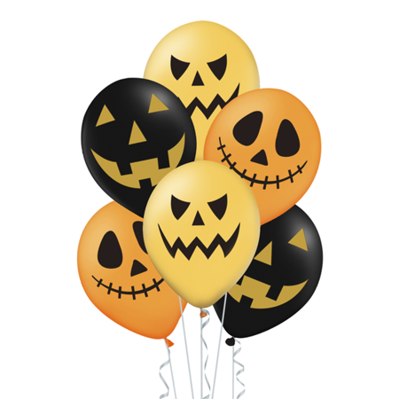 BALONY LATEKSOWE 12" HALLOWEEN 6 SZT.