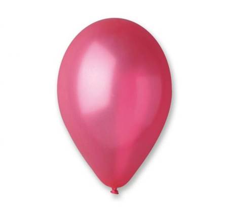 BALONY LATEKSOWE 20 CM CZERWONE METALIZOWANE 100 SZT