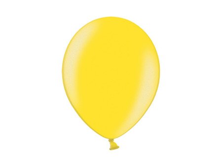 BALONY LATEKSOWE 23 CM ŻÓŁTE METALIK 100szt