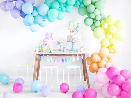 BALONY LATEKSOWE 23CM  PASTEL BŁĘKITNY 100 SZT