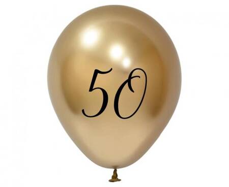 BALONY LATEKSOWE 50 URODZINY 30 CM 5 SZT.