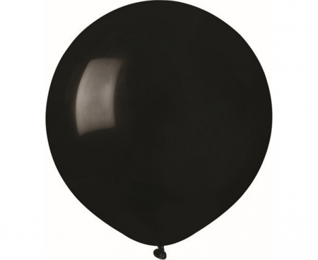 BALONY LATEKSOWE CZARNE 48 CM 50 SZT