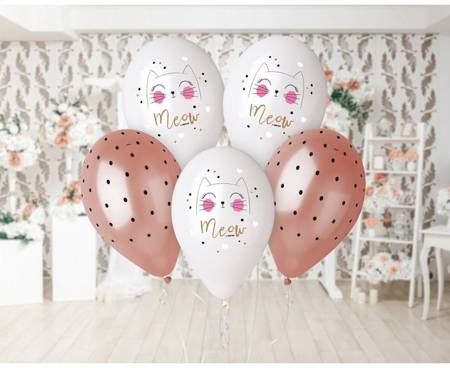 BALONY LATEKSOWE KOTEK 33 CM 5 SZT