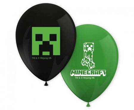 BALONY LATEKSOWE MINECRAFT 8 SZT.