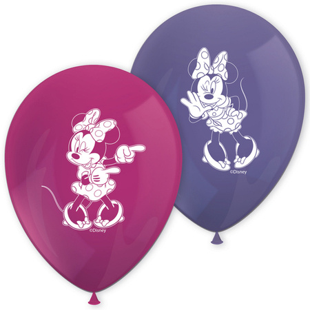 BALONY LATEKSOWE MYSZKA MINNIE 8 SZT.